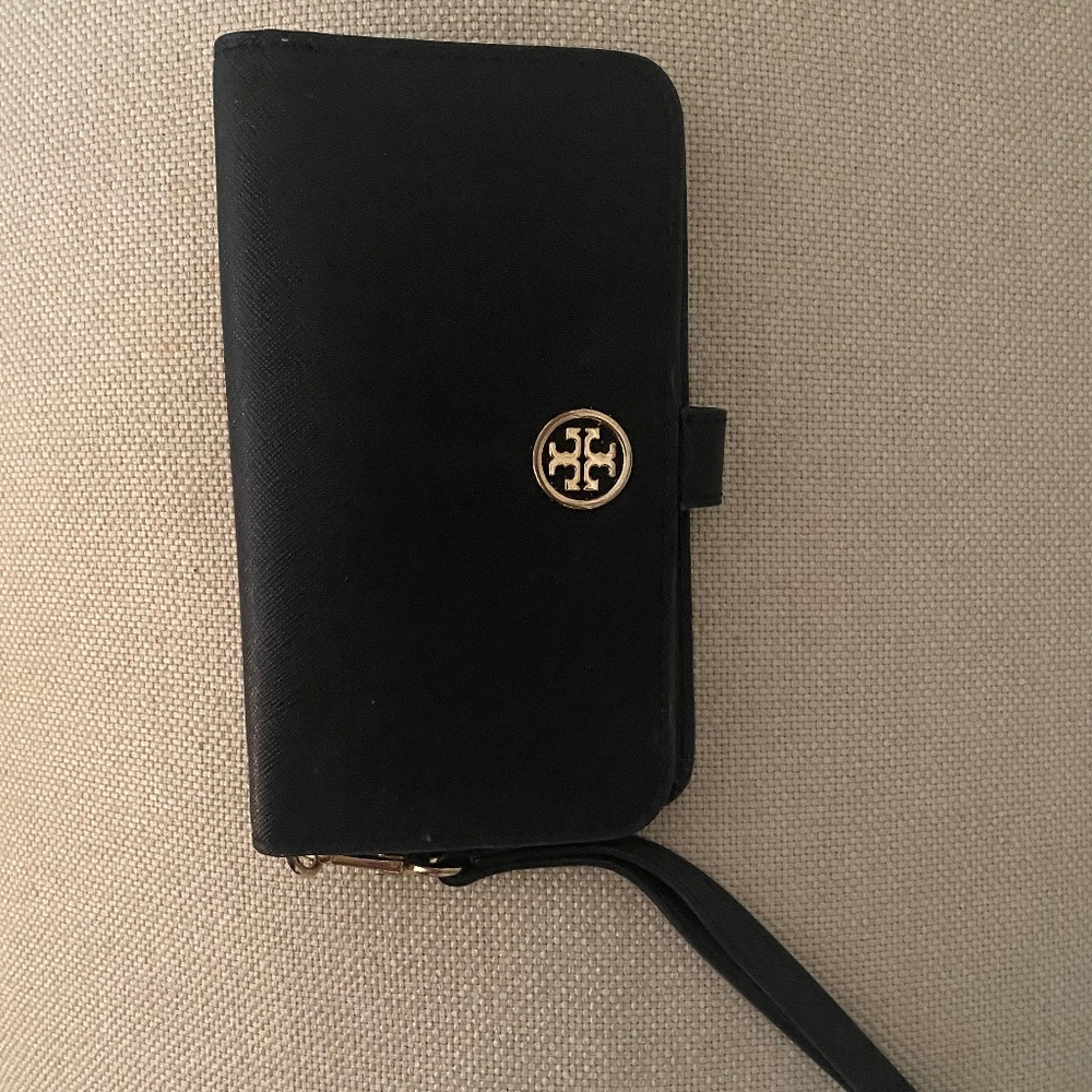 Tory Burch Black Wristlet